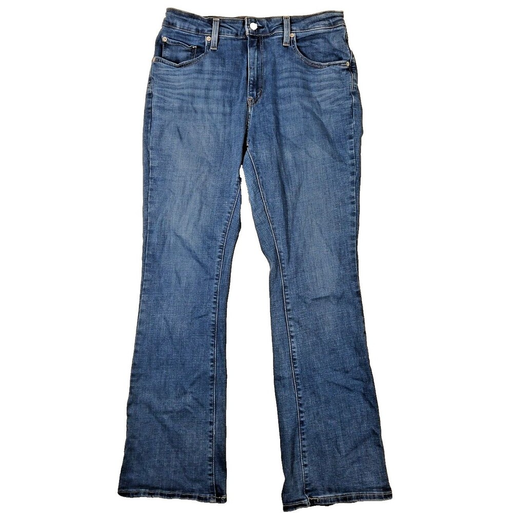 Levis Jeans Womens 32 Blue Denim 725 High Rise Bootcut Premium Size 32x30